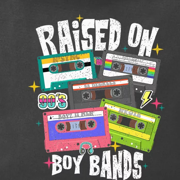 Raised On 90s Boy Bands Cassette Tape Retro Zip Tote Bag