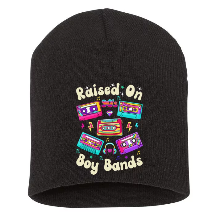 Raised On 90s Boy Bands Cassette Tape Short Acrylic Beanie