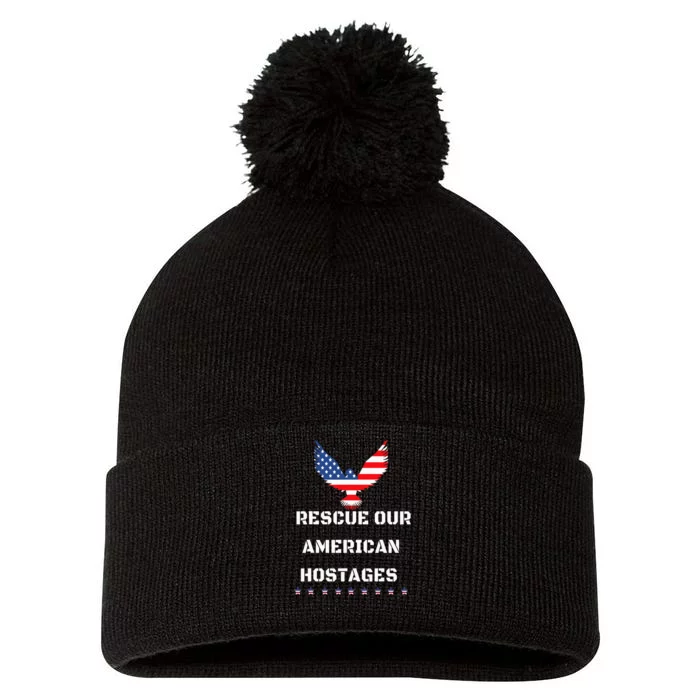 Rescue Our American Hostages Lets Bring Them Home To The Usa Pom Pom 12in Knit Beanie