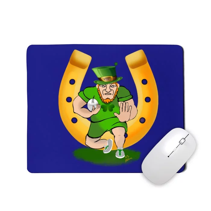 Rugby Outfit American Football Rugby Kobold St Patricks Day Gift Mousepad