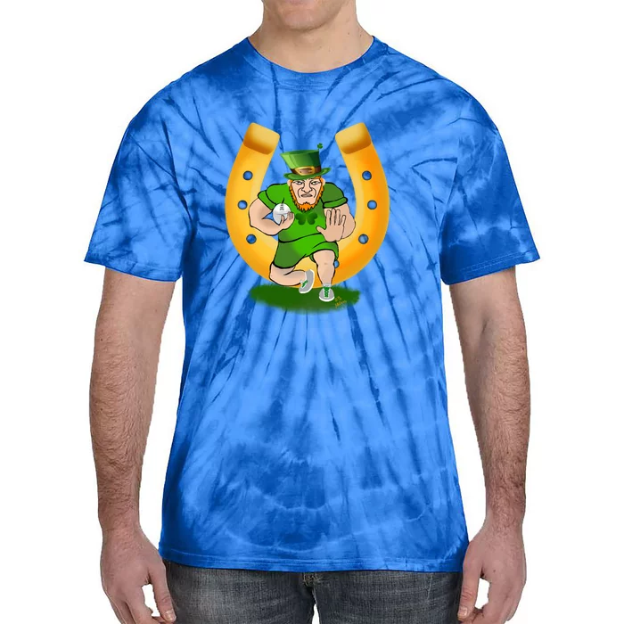 Rugby Outfit American Football Rugby Kobold St Patricks Day Cool Gift Tie-Dye T-Shirt