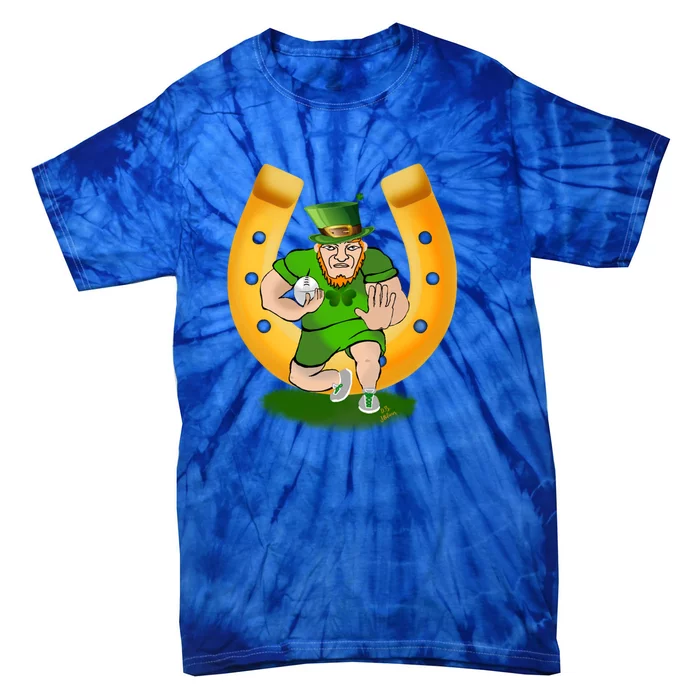 Rugby Outfit American Football Rugby Kobold St Patricks Day Cool Gift Tie-Dye T-Shirt