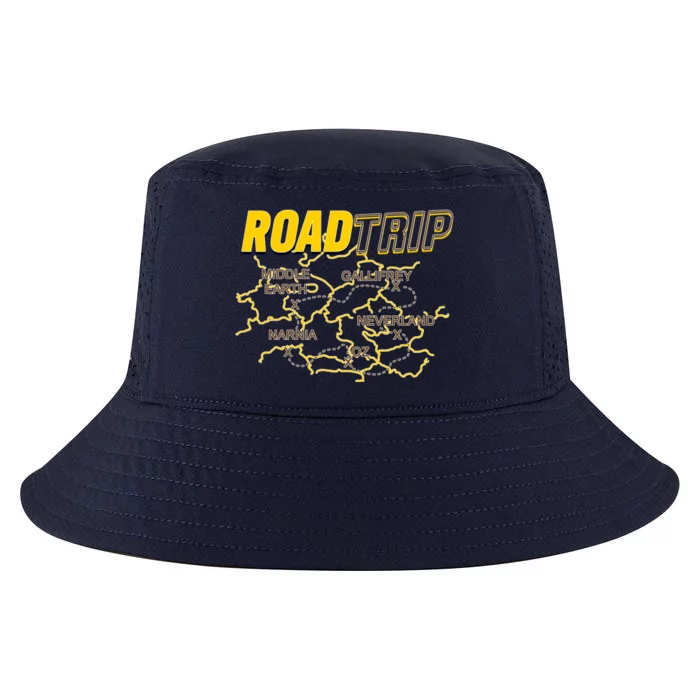 Road Trip Fantasy Treasure Map Cool Comfort Performance Bucket Hat