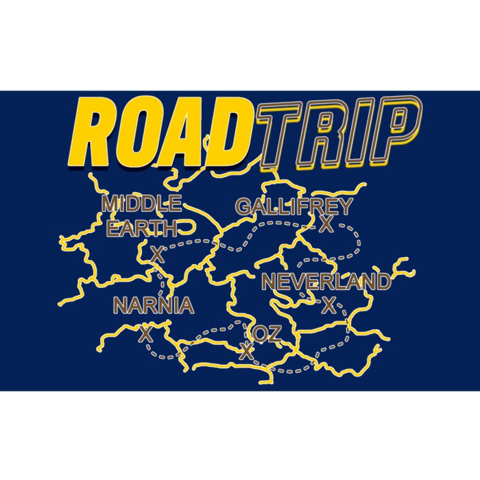 Road Trip Fantasy Treasure Map Bumper Sticker