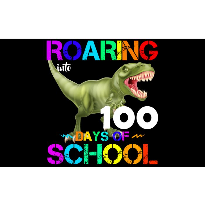 Roaring Into 100 Days Of School Bumper Sticker