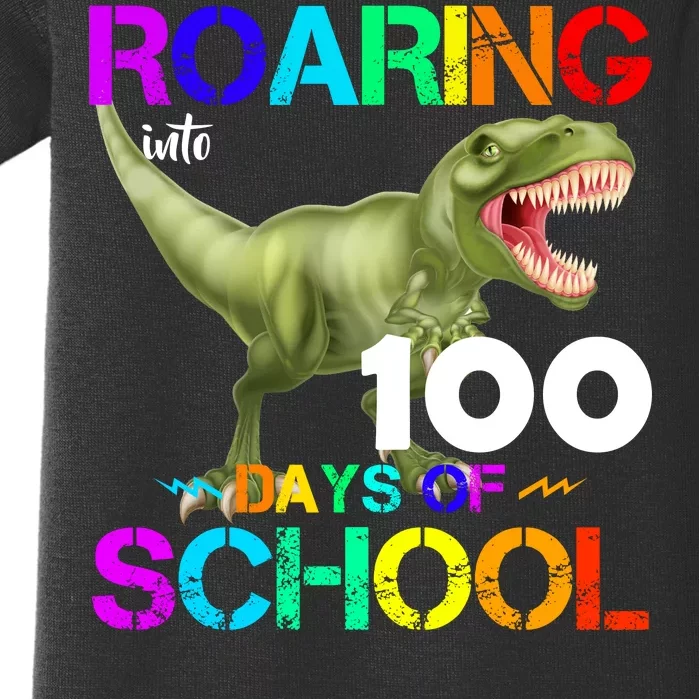 Roaring Into 100 Days Of School Baby Bodysuit