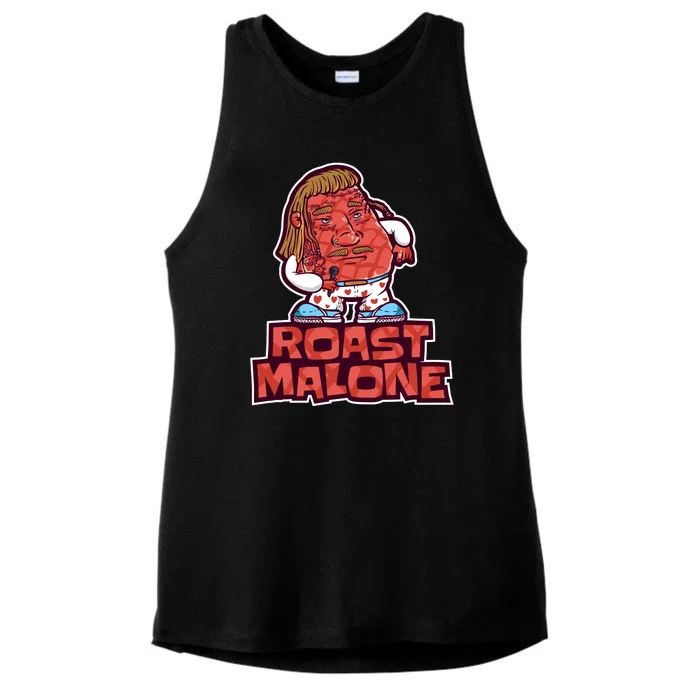 Roast Malone Ladies Tri-Blend Wicking Tank