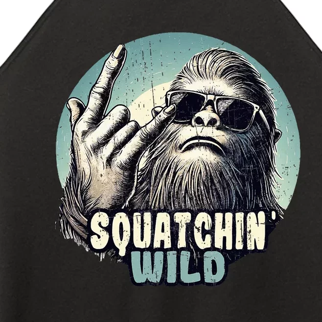 Rock On Bigfoot Sasquatch Rock on Women’s Perfect Tri Rocker Tank