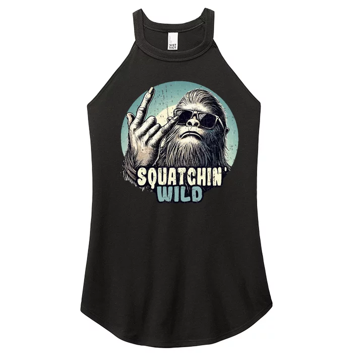 Rock On Bigfoot Sasquatch Rock on Women’s Perfect Tri Rocker Tank