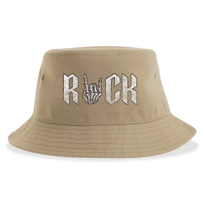 Rock On Band S For Women Rock And Roll T S For Sustainable Bucket Hat