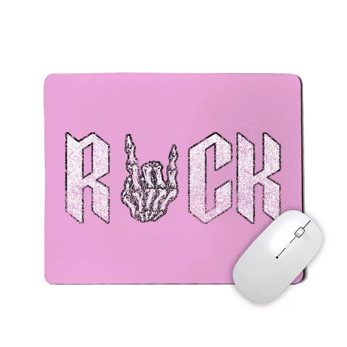 Rock On Band S For Women Rock And Roll T S For Mousepad