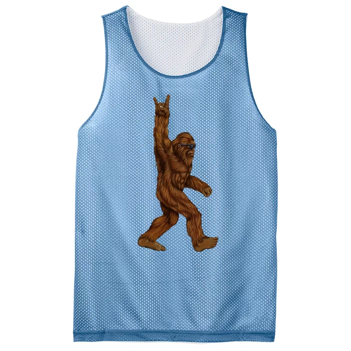 Rock On Bigfoot Sasquatch Mesh Reversible Basketball Jersey Tank