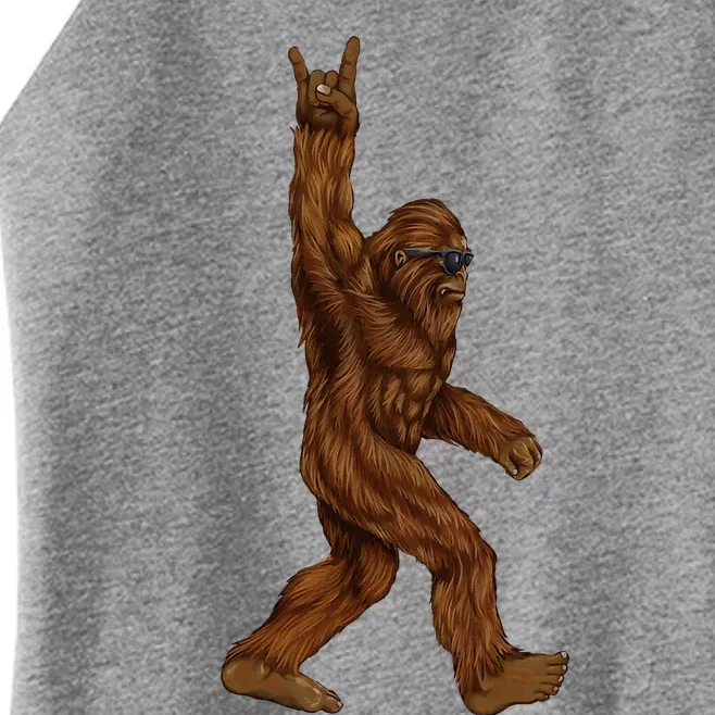 Rock On Bigfoot Sasquatch Women’s Perfect Tri Rocker Tank