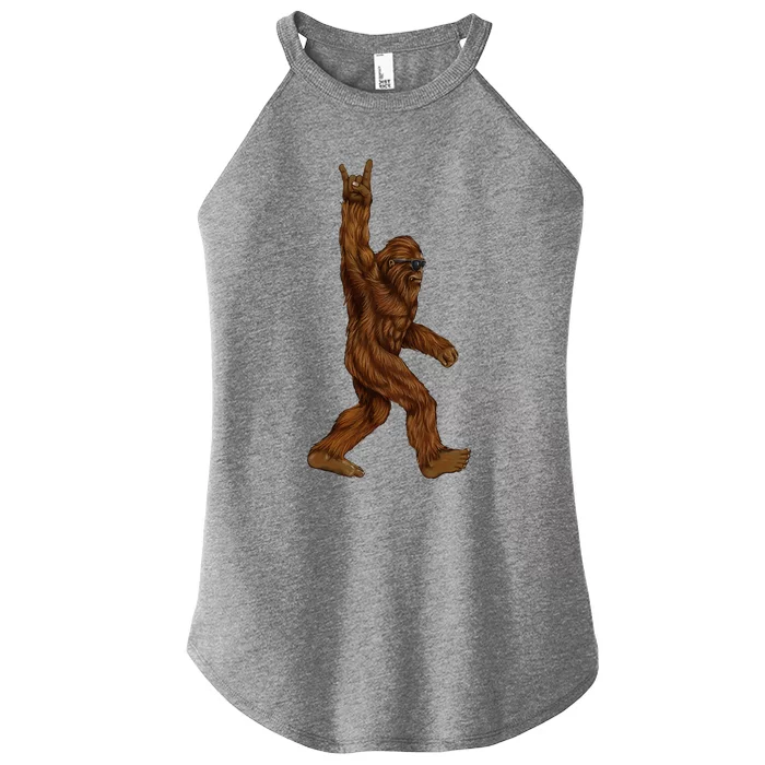 Rock On Bigfoot Sasquatch Women’s Perfect Tri Rocker Tank