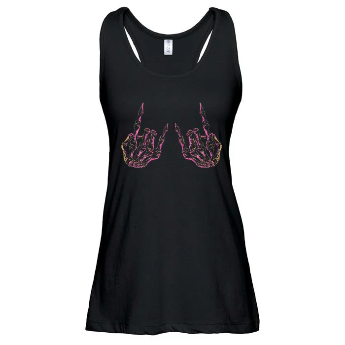 Rock On Band Rock And Roll Ladies Essential Flowy Tank