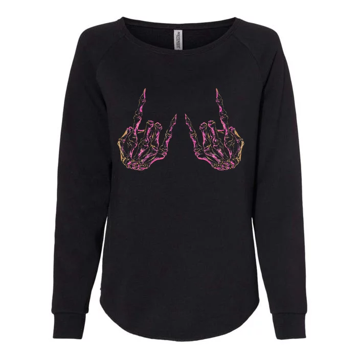 Rock On Band Rock And Roll Womens California Wash Sweatshirt