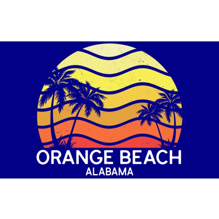 Retro Orange Beach Beach Vintage Vacation Alabama State Gift Bumper Sticker