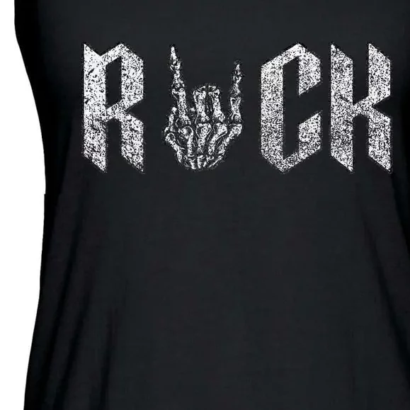 Rock On Band S For Women Rock And Roll Ladies Essential Flowy Tank