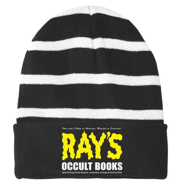 RayS Occult Books Striped Beanie with Solid Band