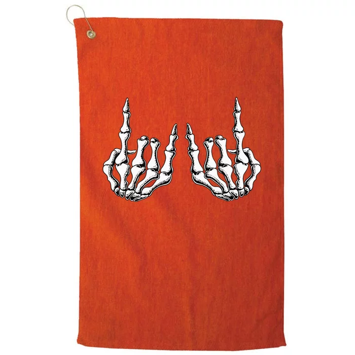 Rock On Band Rock And Roll Women Halloween Costume Platinum Collection Golf Towel