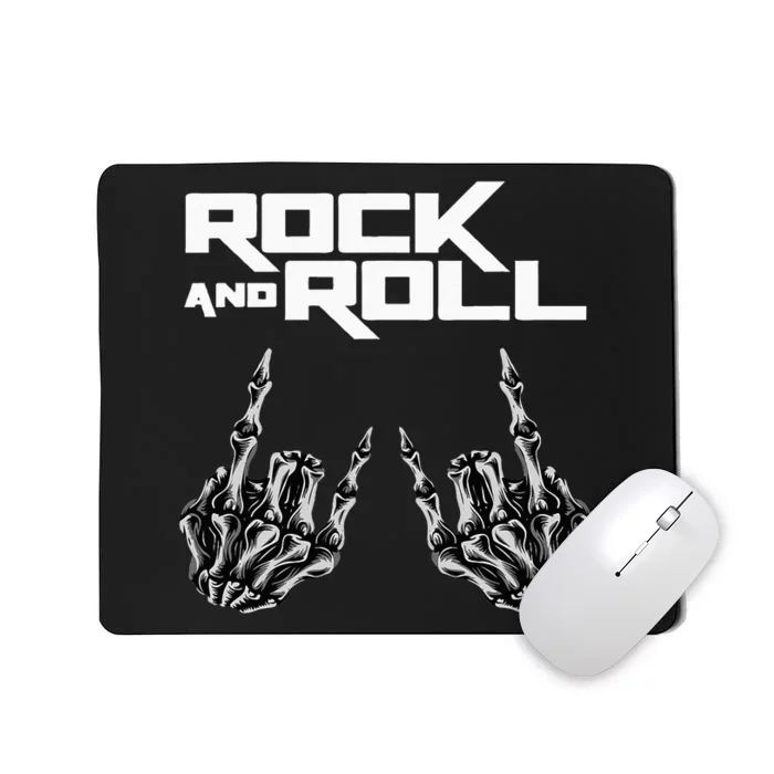 Rock On Band S For Women Rock And Roll Mousepad