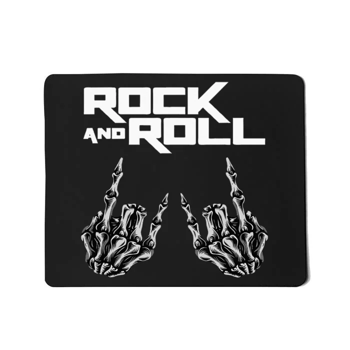 Rock On Band S For Women Rock And Roll Mousepad