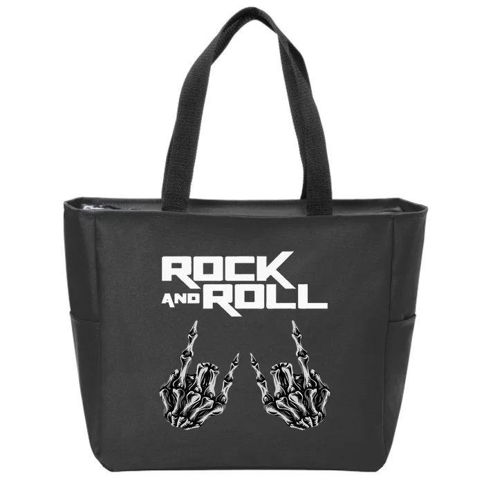 Rock On Band S For Women Rock And Roll Zip Tote Bag