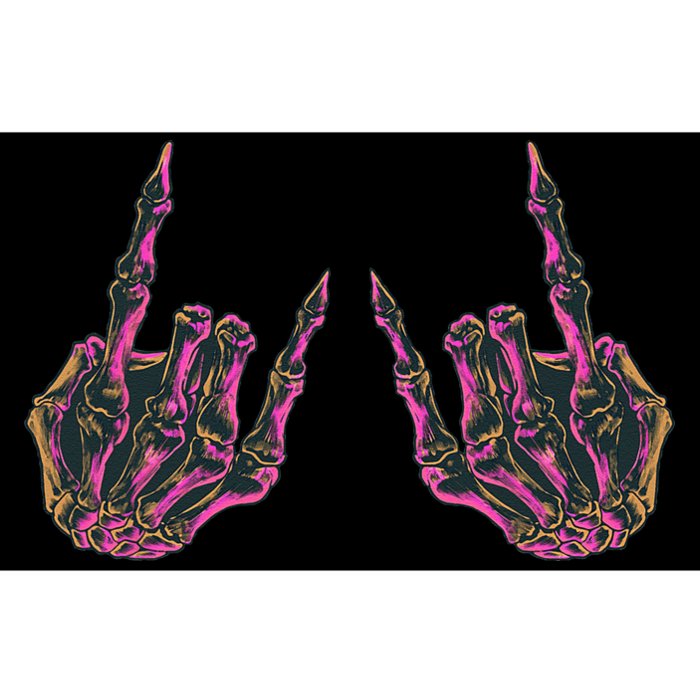 Rock On Band S Rock And Roll Skeleton Hands Graphic Bumper Sticker