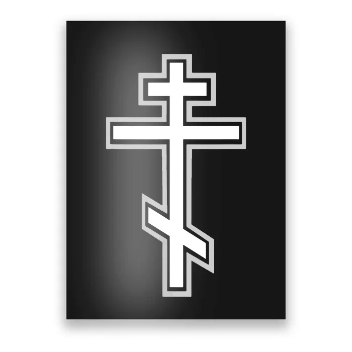 Russian Orthodox Cross Crucifix Christian Poster