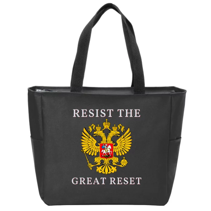 Russian Orthodox Christian Eagle Flag Gift Zip Tote Bag