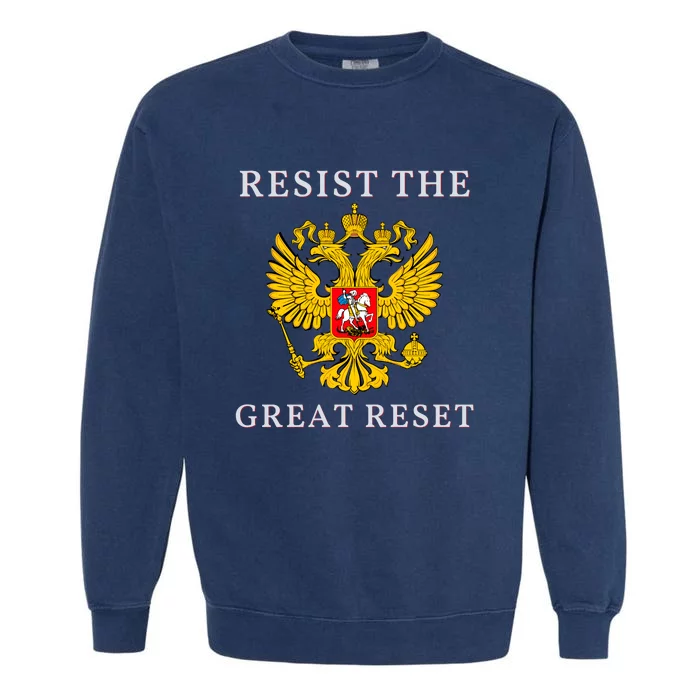 Russian Orthodox Christian Eagle Flag Gift Garment-Dyed Sweatshirt