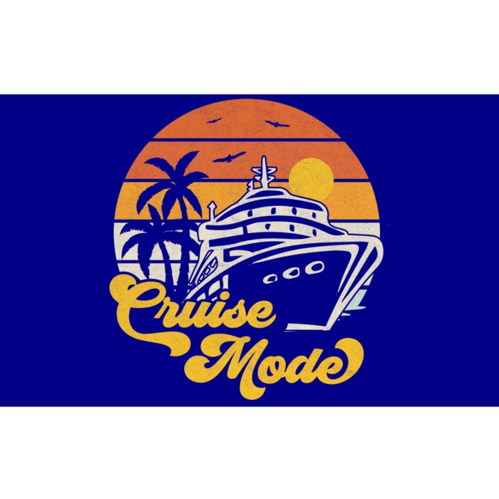 Retro On Cruise Mode Family Vacation Style Gift Bumper Sticker