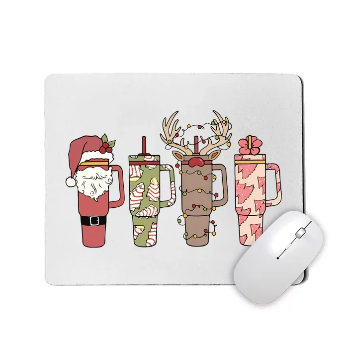 Retro Obsessive Cup Disorder Christmas Ocd Stanley Tumbler Christmas Mousepad