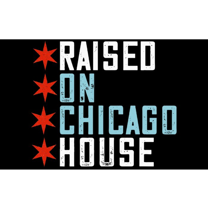 Raised On Chicago House Music EDM DJ Illinois Raver Bumper Sticker