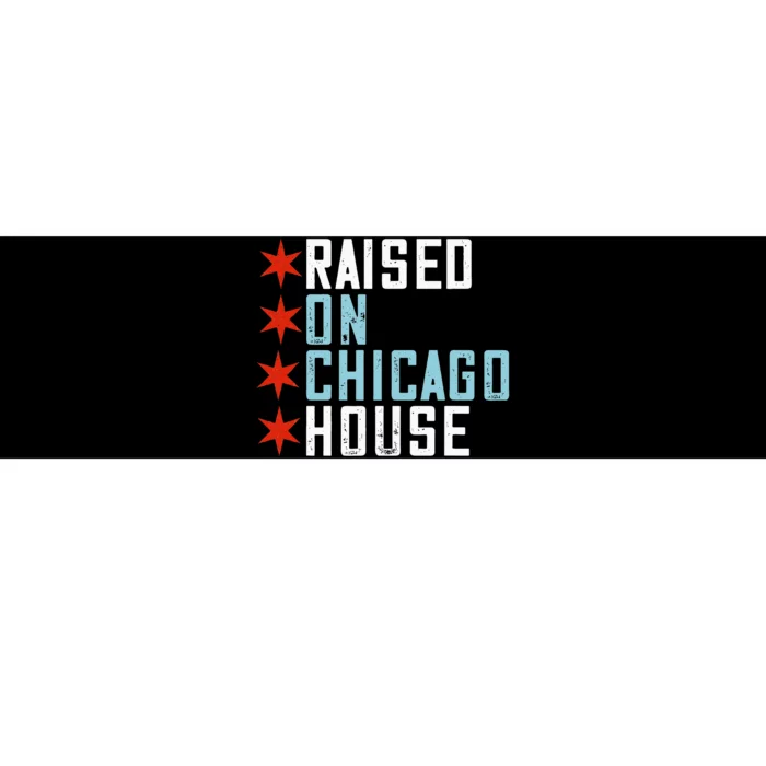 Raised On Chicago House Music EDM DJ Illinois Raver Bumper Sticker