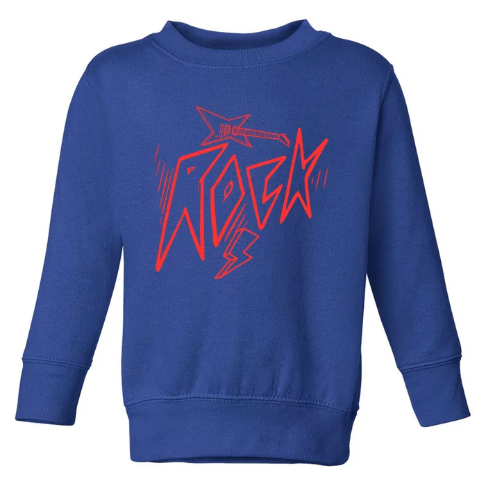 Rock On Cute Gift Toddler Sweatshirt