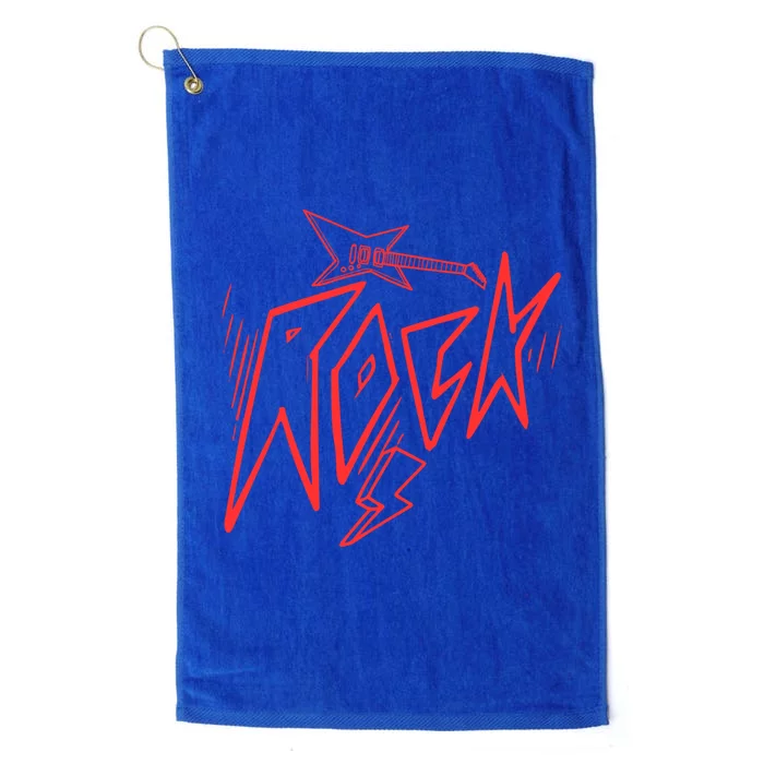 Rock On Cute Gift Platinum Collection Golf Towel