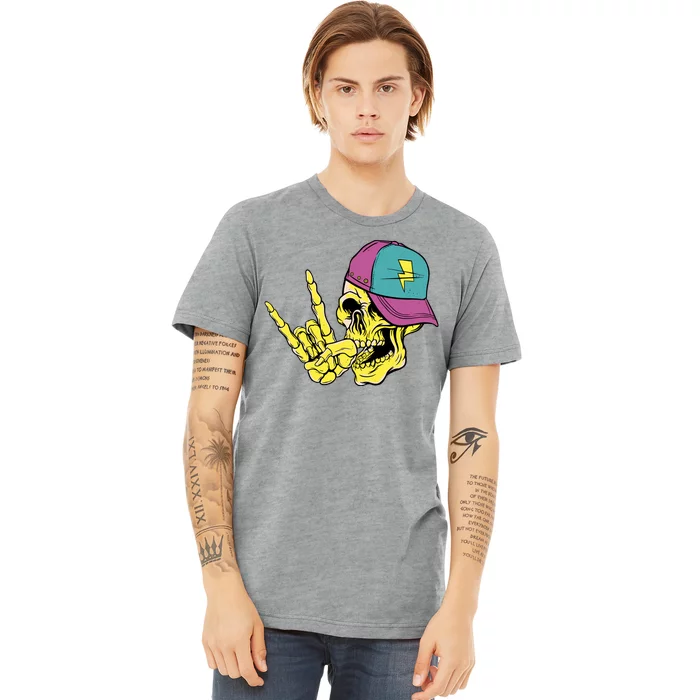 Rock On Cool Skull Premium T-Shirt