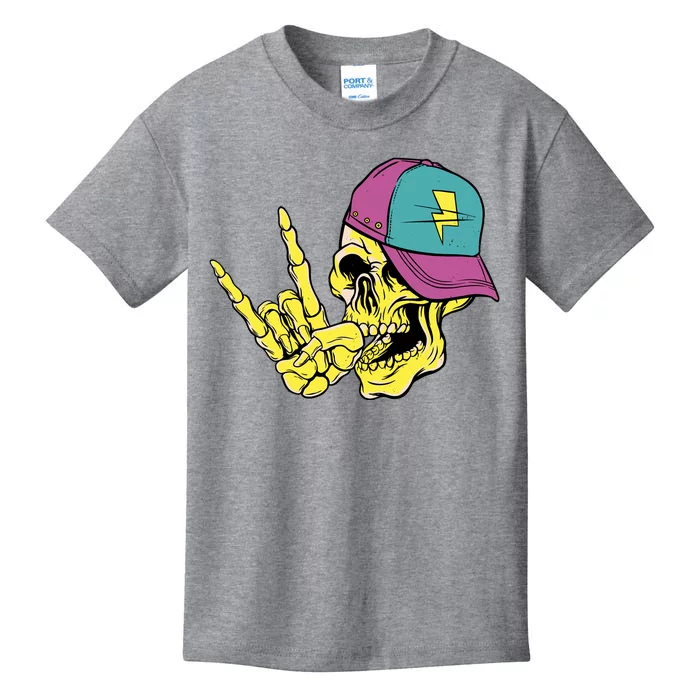 Rock On Cool Skull Kids T-Shirt