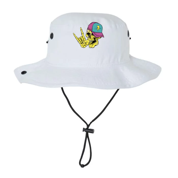 Rock On Cool Skull Legacy Cool Fit Booney Bucket Hat