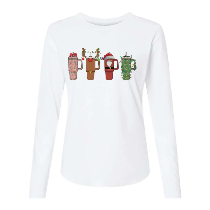 Retro Obsessive Cup Disorder Christmas Ocd Lover Christmas Funny Cup Womens Cotton Relaxed Long Sleeve T-Shirt