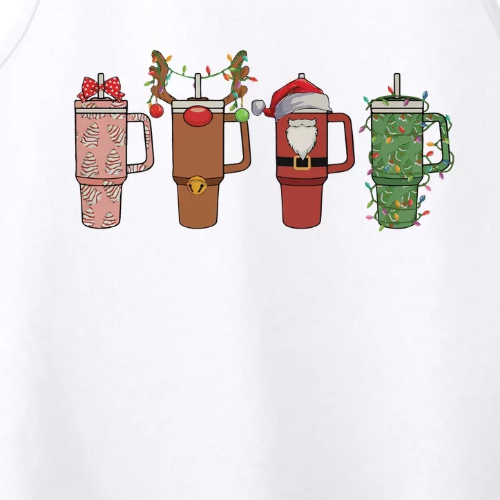 Retro Obsessive Cup Disorder Christmas Ocd Lover Christmas Funny Cup Performance Tank