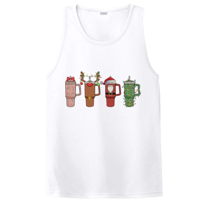 Retro Obsessive Cup Disorder Christmas Ocd Lover Christmas Funny Cup Performance Tank