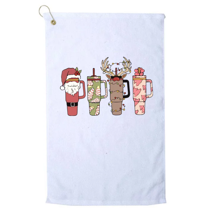 Retro Obsessive Cup Disorder Christmas Platinum Collection Golf Towel