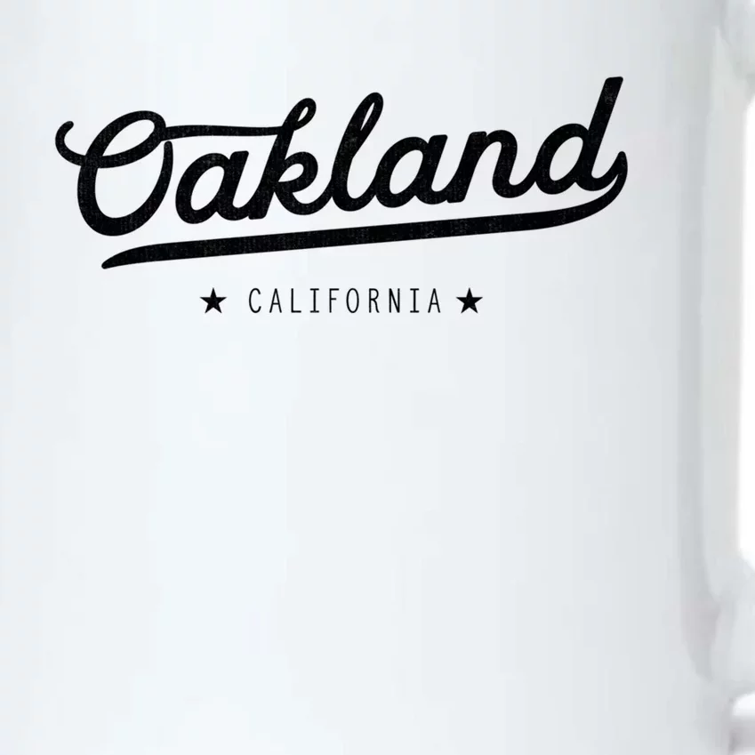 Retro Oakland California Bay Area Novelty Black Color Changing Mug