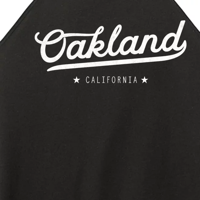 Retro Oakland California Bay Area Novelty Women’s Perfect Tri Rocker Tank