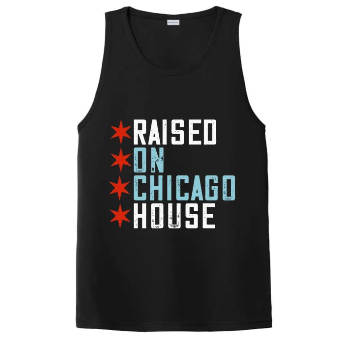 Raised On Chicago House Music Edm Dj Illinois Raver Performance Tank