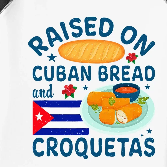 Raised On Cuban Bread And Croquetas Cuba Cuban Infant Baby Jersey Bodysuit