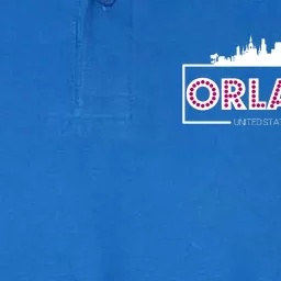 Retro Orlando City Skyline Softstyle Adult Sport Polo