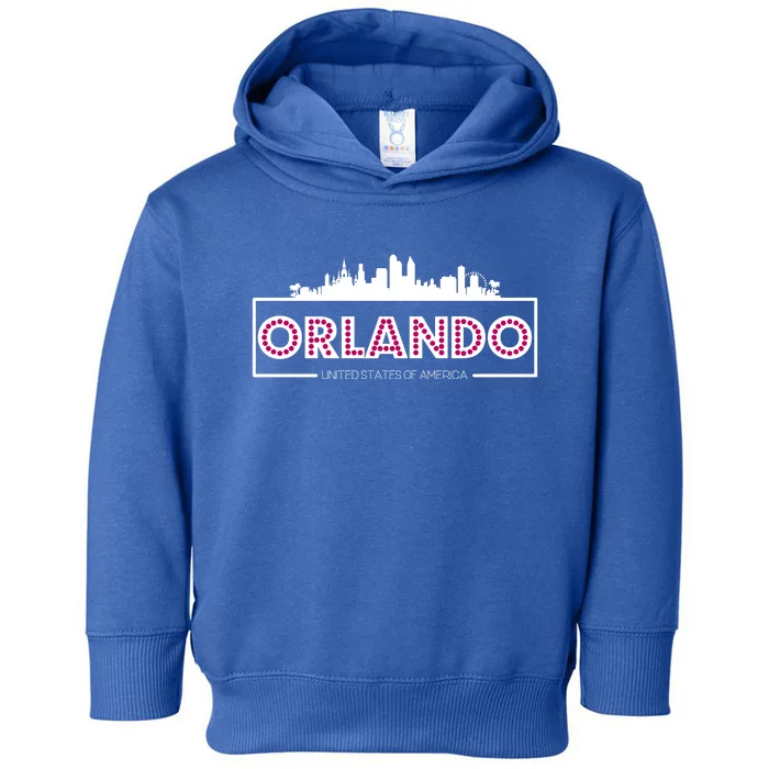 Retro Orlando City Skyline Toddler Hoodie